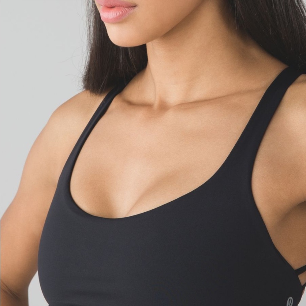 Lululemon Athletica Free to Be Black Sports Bra